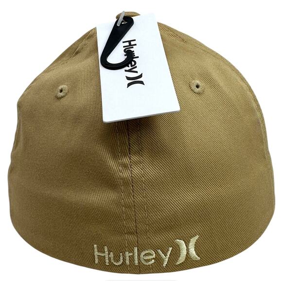 Hurley Men's One and Only Flex Fit Stretch Fitted Hat Cap in S/M Khaki - Picture 3 of 4